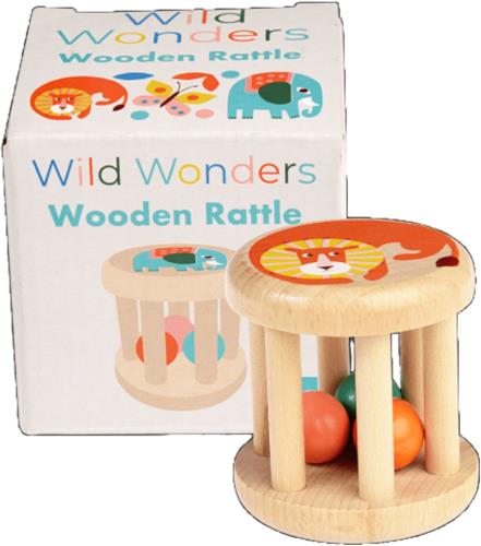 Rex London - Houten rammelaar 'Wild Wonders'