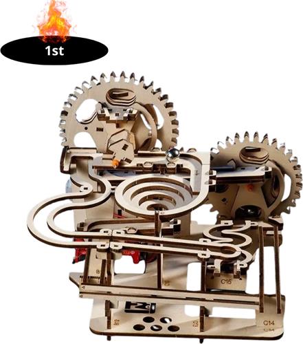 Bovista Bouwpakket Hout - Kinderen - Volwassenen - Bouwpakketten Volwassenen - Boot - Houten Puzzel - 3D - Trackball