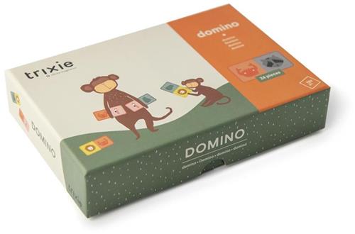 Trixie Domino - Dominospel voor kinderen - Dieren spel - Gezelschapspel voor Peuters