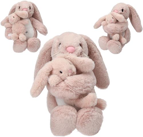 Depesche - Princess Mimi knuffel konijn - Nelly met baby