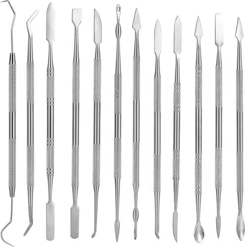 JGS ® Uitgebreide Set van 12 Dubbelzijdige Klei- en Wasmodelleringsgereedschappen voor Creatief Boetseren en Beeldhouwen