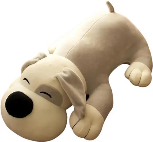 Nivard Knuffel - Knuffelbeer - Knuffeldoekje - Groot - Meme - Baby - Hond - Stuffed Animal - Plushie - Plush - Dier - Grijs - 30cm