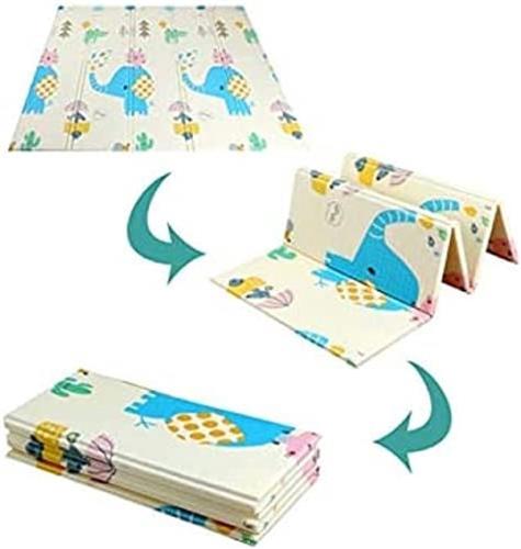 Speelmat, Opvouwbare Baby Kruipmat - Zachte, Veilige en Waterdichte Speelmat voor Kinderen - Ideaal voor Babykamers en Speeltijd - Antislip en Gemakkelijk Schoon te Maken 180x200 cm