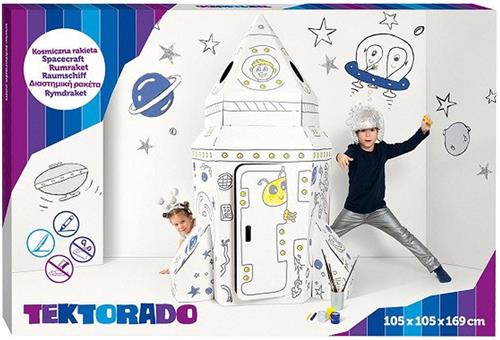 Small Foot - Kartonnen Speelhuis Raket, 105x105x169cm