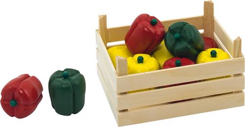 Goki Houten Paprika's in Kist, 10dlg.