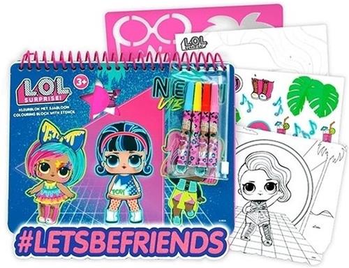 L.O.L. Suprise - Kleurbloek met sjabloon
