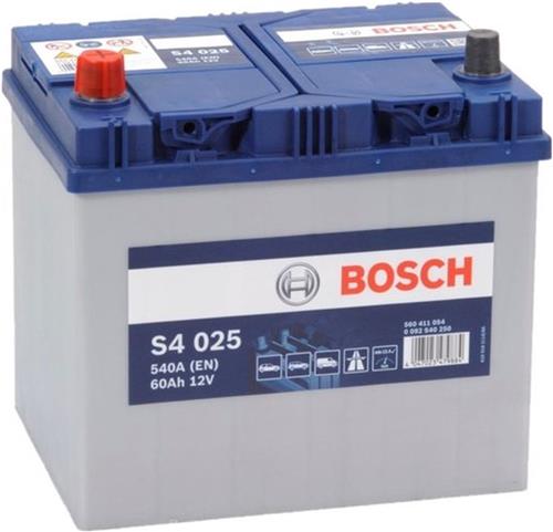 BOSCH | Accu - 12V 60Ah | S4025 - 0 092 S40 250 | Auto Start Accu