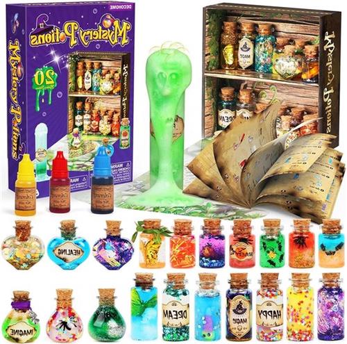 Toverdrankjes knutselspeelgoed - Geheimzinnige 20 flesjes - Creatief kerstcadeau voor kinderen van 6 7 8 9 10+