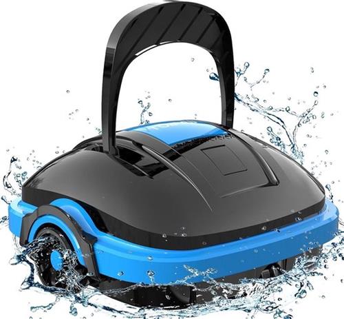WyBot Zwembadrobot met Accu en Dubbele Aandrijfmotoren - Automatisch Parkeren - Automatische Zwembadreiniger voor Zwembaden tot 50 m². Zwembadrobot