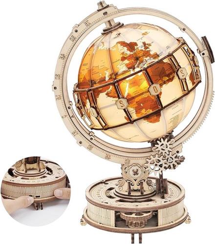 Houten Puzzel Lichtgevende Globe Bouwpakket - 3D Hout Modelbouw - Volwassen - Gebouw Bouw Ambachten Kits - Beste Festival Geschenken
