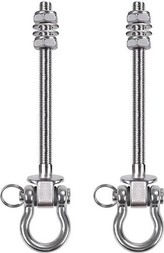 Opknoping Bouten 235 cm - Hangmat Swing Hanger Karabijnhaak Draaibare - RVS Montage Kit Set voor Indoor Outdoor - Speeltuin Stoel Yoga Touw Bokszak Zandzak - 1800 lbs.