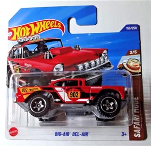 HOT WHEELS BIG AIR BEL-AIR 902 RACING RED 155/250 HW SAFARI MODE 3/5