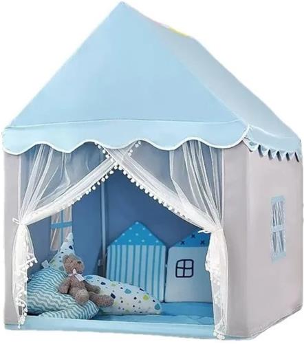 Bovista Speeltent - Meisjes - Jongens - Pop Up - Speelhuis - Speelhuisje Voor Binnen - Blauw