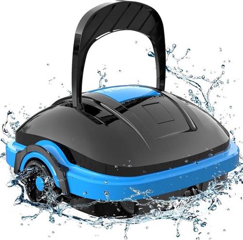 Automatische Zwembadreiniger voor Opbouw/Inbouwzwembaden tot 50 m² - Zwart Blauw Zwembadrobot