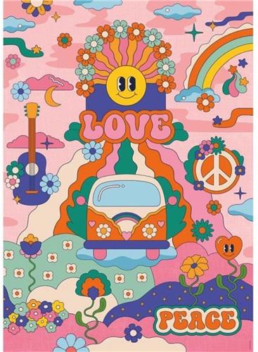 1000 stukjes hippie-stijl / cha cha pop-puzzel, leeftijd 14+, puzzel van topkwaliteit, kunstenaarscollectie, 12001443, Nathan