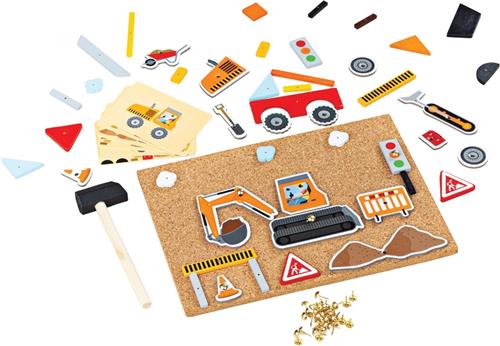 Bigjigs deluxe pin-a-vorm bouw