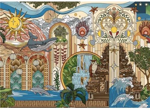 Puzzel van 1500 stukjes De Tuin der Dromen, vanaf 14 jaar, puzzel van topkwaliteit, Artist Collection, 12001612, Nathan