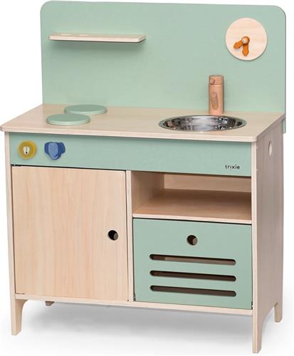 Trixie Houten Speelgoed - Keuken - Speelgoedkeuken voor Kinderen - Met wasbak - Vanaf 3 jaar - Voor Jongens en Meisjes - FSC