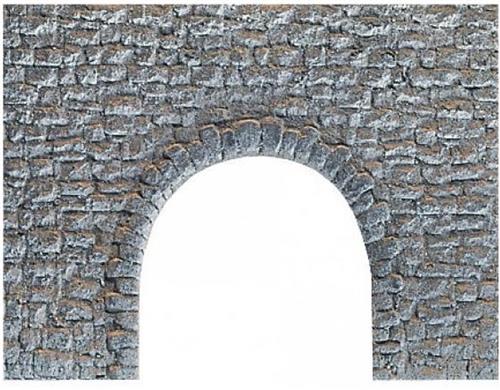 NOCH 58300 H0 Tunnelportaal voor lokaal verkeer 1-sporig Hardschuim model, Geverfd