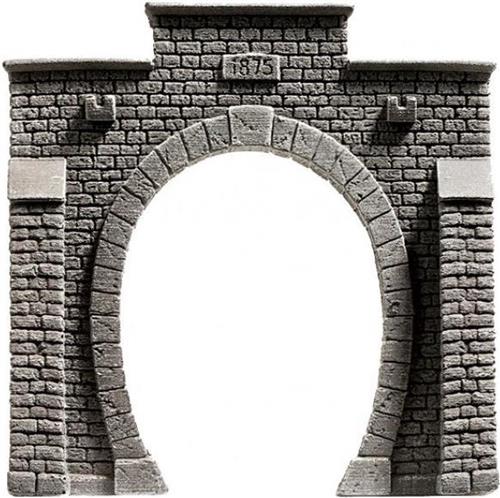 NOCH 48051 PROFI plus TT Tunnelportaal 1-sporig Hardschuim model, Geverfd