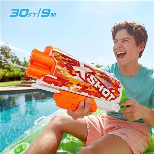 X-Shot waterpistool met snellading en dubbele activering - krachtig speelgoed voor kinderen - 9 meter bereik - 800 ml - eenvoudig te vullen