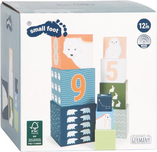 Small Foot - Stapelblokken Karton Arctic, 10dlg.