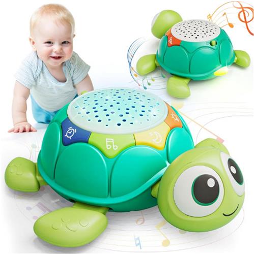 Babykruipspeelgoed Met Muziek & Projector - Schildpad Speelgoed Voor Babys - Educatief Speelgoed Vanaf 3 6 9 Maanden - Interactief Speelgoed Voor 1 Jaar - Cadeau Voor Pasgeborenen