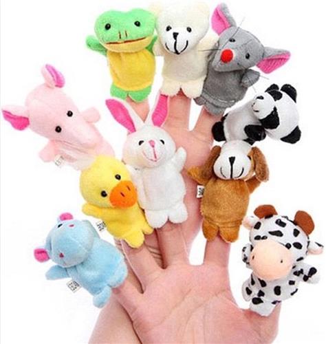 CHPN - Vingerpoppetjes - Poppenkast poppetjes - Vingerpop - Poppenkast spelen - Rollenspel - Vingerpoppetjes - Schattige vingertop diertjes - 10 stuks - Cadeau - Kinderfeestje