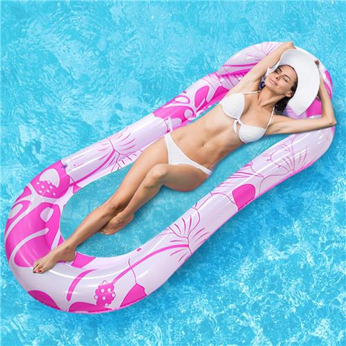 Unyqoos® Opblaasbare Tanning Bed met Mesh-Design voor Zomerplezier en Fotografie