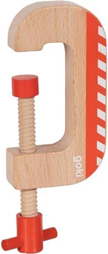 Schroefklem. Met deze houten schroefklem zijn kleine meester- en meesteresbouwers gemakkelijk opgewassen tegen de groten. 3+