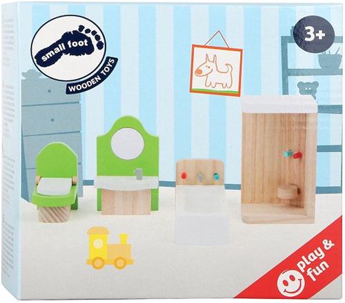 Small Foot - Houten Poppenhuis Meubeltjes Badkamer, 4dlg.