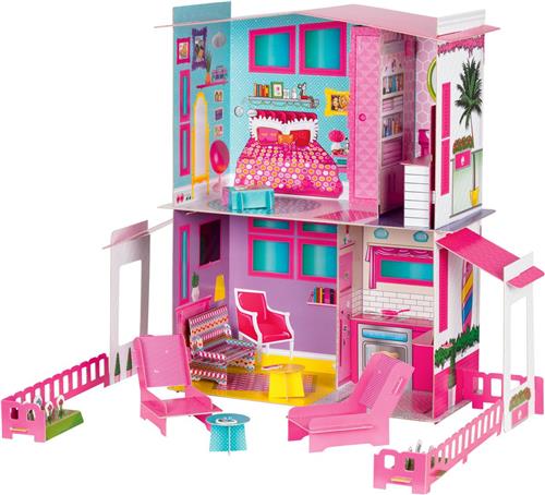Barbie Droomvilla - Set: 14 Delig - Afmetingen: 67 x 22 x 73 cm - Barbie huis