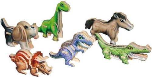 Small foot 3d puzzel mini dino's 6 stuks
