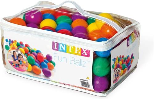100 Intex ballen - Ballenbak ballen - ø 6,5 cm - Incl. Draagtas