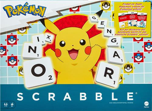 Games Scrabble Pokémon, Bordspel, Word, 8 jaar, Familiespel