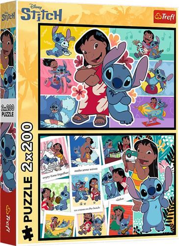Trefl Trefl 2x200 - The happy life of Stitch / Disney Lilo&Stitch_FSC Mix 70%.