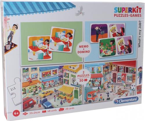 Clementoni Puzzel Superkit What's My Job 4-in-1 30 Stukjes