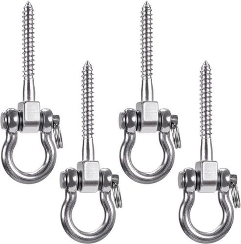 Goodivery ® Stevige Set van 4 Plafondhaken voor Schommels en Zware Ophangsystemen