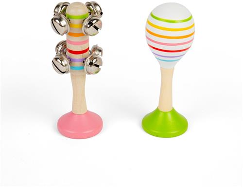 Bigjigs Houten Muzikale Schudset, 2st.