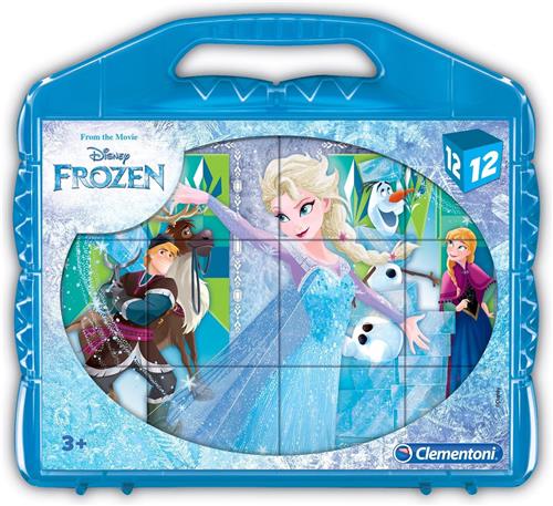 Clementoni - Puzzelblokken - Frozen - 12 blokken - Disney