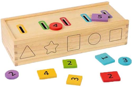 Bigjigs Houten Sorteerbox, 27dlg.