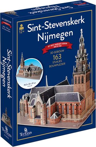 Puzzel - 3D puzzel - Gebouw - Sint-Stevenskerk - Nijmegen - 163 stukjes -