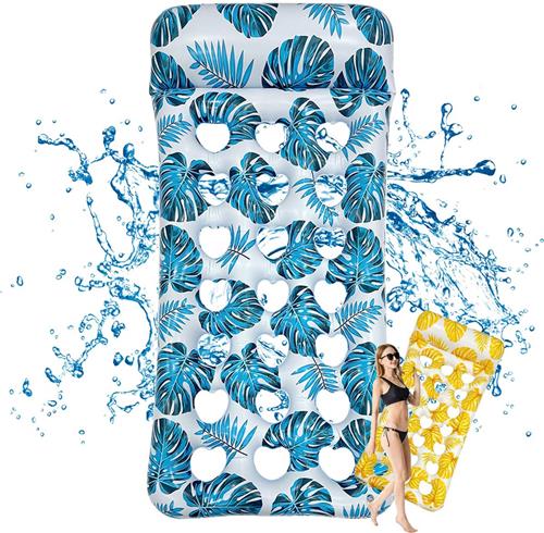 Unyqoos® Opblaasbare Tanning Bed Waterhangmat Met Multifunctioneel Ontwerp Voor Zwembad- En Strandplezier