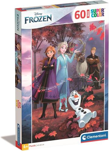 Clementoni - Puzzel 60 Stukjes Maxi Frozen, Kinderpuzzels, 4-6 jaar, 26474
