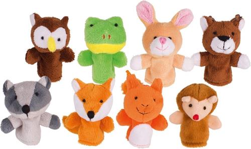 Goki Vingerpopjes Bosdieren, 8st.