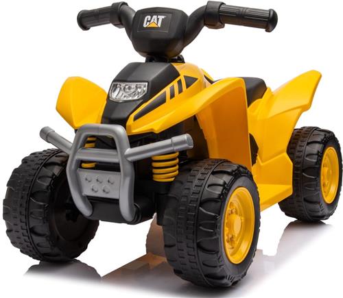 Elektrische kinderauto quad, 3km/h, kinderquad, meerijdende auto voor kinderen vanaf 18 maanden, ledlamp, speelgoed (Geel)