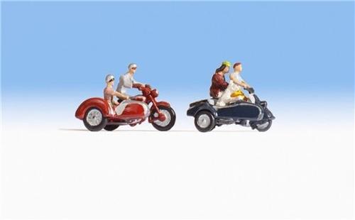 NOCH 15905 H0 Motorrijders figuren Geverfd, Staand