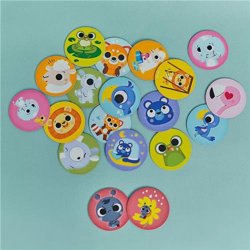 Janod Spel - Memo Emoties - Geheugenspel Voor Kinderen Om Emoties Te Ontdekken Met Grappige Dieren - Stimuleert De Observatievaardigheden En Het Geheugen - Geschikt Vanaf 2 Jaar