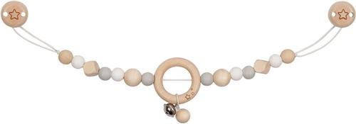 Goki Houten Wandelwagenketting Ster Grijs met Clips