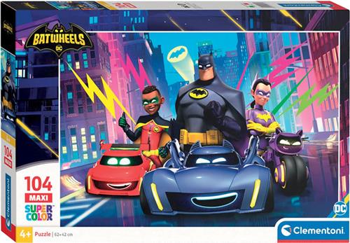 Clementoni - Puzzel - 104 Stukjes - Maxi Batwheels - Puzzel voor kinderen